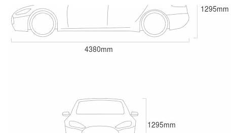 Porsche Cayman Dimensions 2014 - Length, Width, Height, Turning Circle