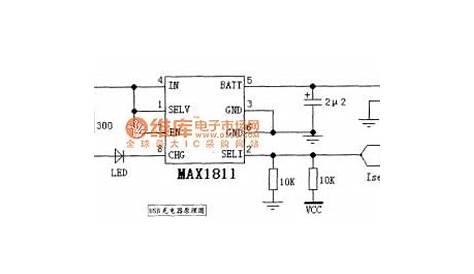 MAX1811 USB mobile phone emergency charger circuit diagram - Battery