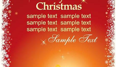 Christmas Card Vector Template | Free Vector Graphics | All Free Web