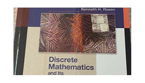 Discrete Mathematics and Its Applications 7th Edition - AbeBooks