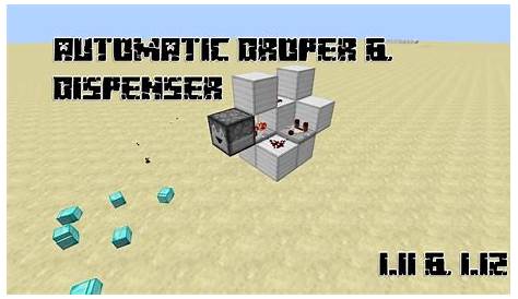 Minecraft 1.11 Automatic Dropper & Dispenser (Svenska) - YouTube