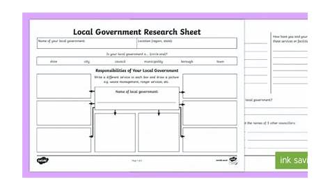 state and local government worksheets answers