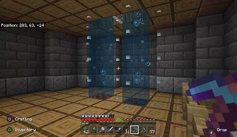 how to make water elevator in minecraft bedrock
