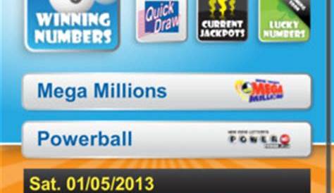 NY Lottery Entertainment Quick Draw Winning Numbers