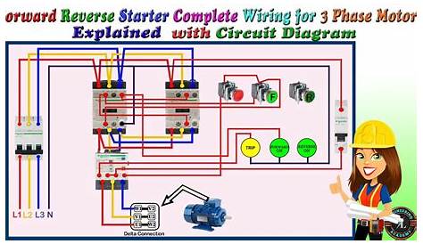forward reverse motor control wiring diagram