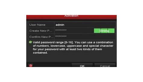 Hikvision DVR default Admin Password