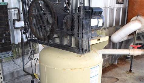 Ingersoll Rand Air Compressor, Model TS4N5. Approximate 15 cfm at 90
