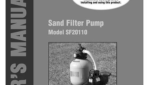 Intex Sand Filter Pump #SF20110 - Manual | Manualzz