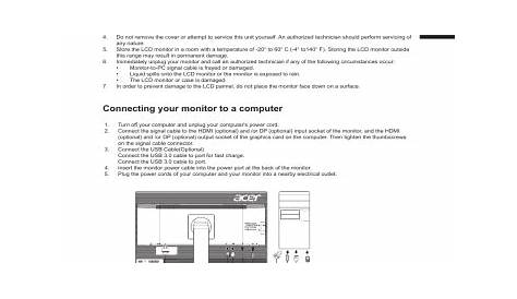 Acer Ka240hy Quick Start Guide