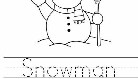 snowman worksheets
