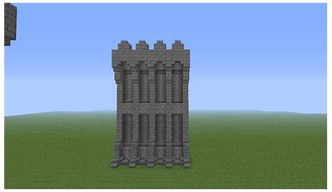 Minecraft Castle Wall Tutorial - YouTube