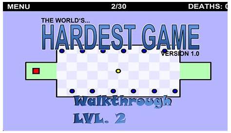The World's Hardest Game - Walkthrough Level 2 - YouTube