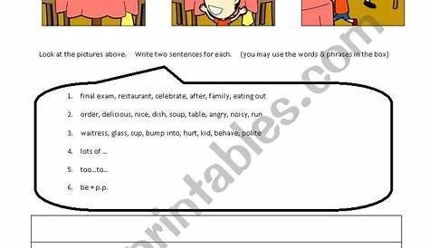 manner worksheets for preschool