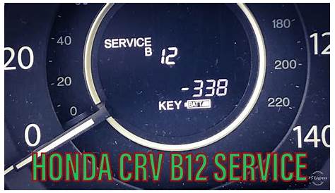 2016 Honda CRV B12 Service and Key Fob Battery Replacememt - YouTube