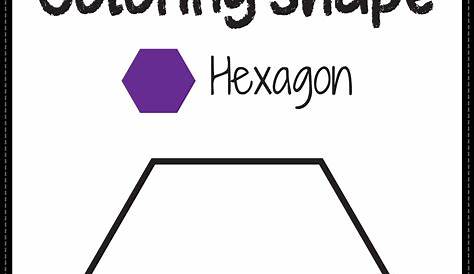 hexagon worksheet for kindergarten