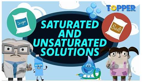 saturated and unsaturated solutions worksheet answers