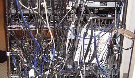 Server Room Bad Wiring Jobs - Network Security Cameras - Houston