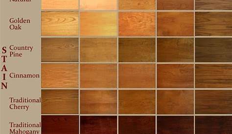 Image Gallery lumber color | Wood stain color chart, Staining wood