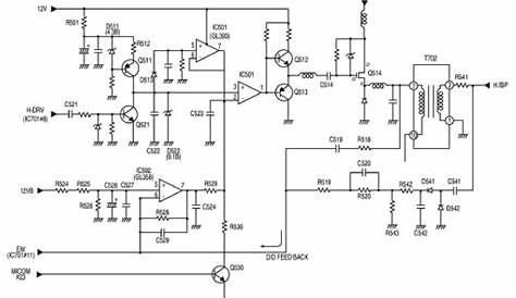 circuit diagram of lg flatron tv