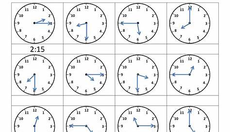 second grade clock worksheets