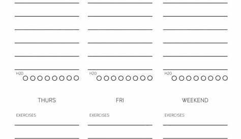 Free Workout Tracker Printable Weekly & Monthly Versions - Crazy Laura