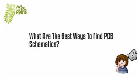 how to find pcb schematics
