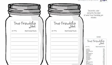 healthy friendships worksheet