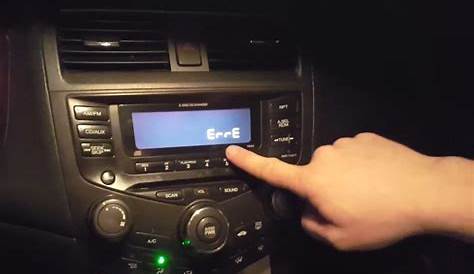 radio code for 2015 honda accord