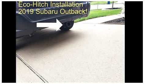 Eco-Hitch Installation on a 2019 Subaru Outback - YouTube