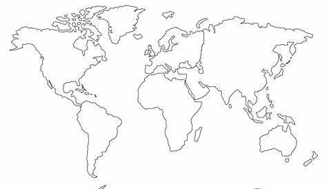 simple world map printable