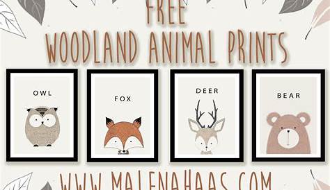 Malena Haas: FREE Woodland Animal Printables