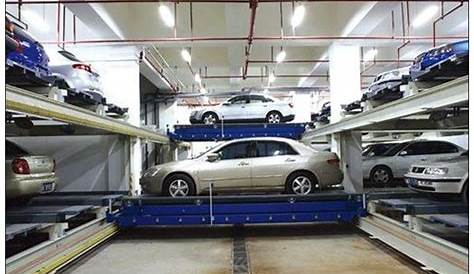 Large Parking Lot Design Five Level Automatic Robotic Car Parking
