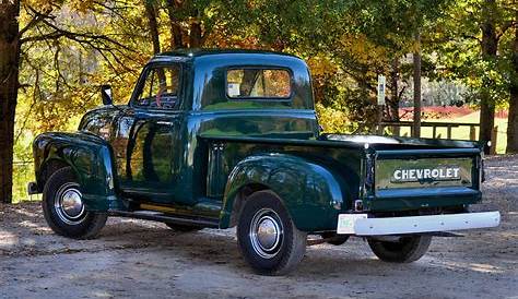 old green chevy truck