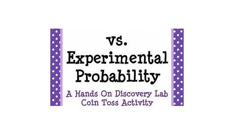 Theoretical And Experimental Probability Worksheet Answers