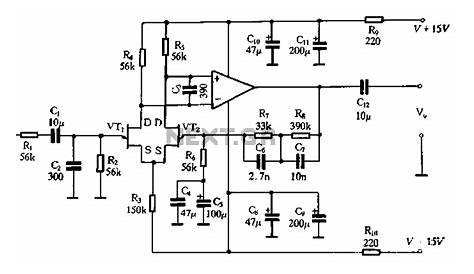 High-quality low-noise preamplifier | Circuit, Electronics circuit