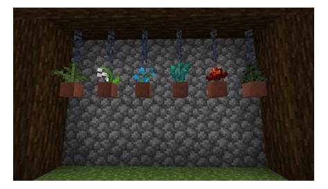 hanging plant minecraft