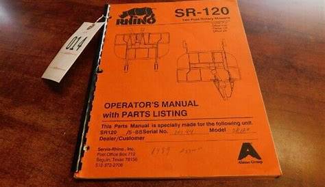 rhino parts manual