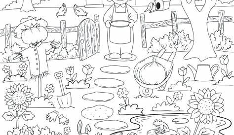 Hidden Objects Coloring Pages - Coloring Home