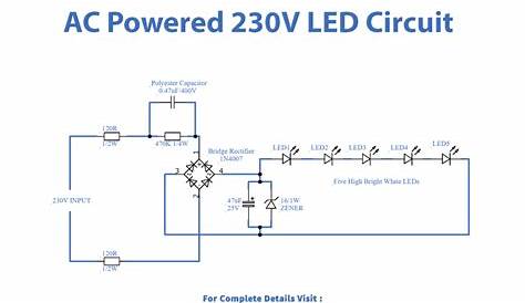 230V AC Powered LED Circuit
