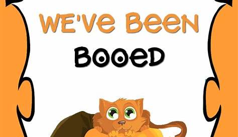 Free Printable You've Been Booed Poem Sign
