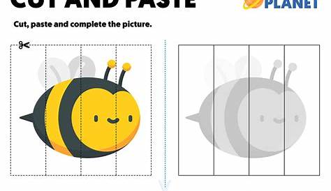 Cut and Paste Printable Worksheets for Kids | Ready to Print