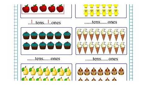 Tens And Ones - Free Math Worksheets | Tens and ones worksheets, Tens
