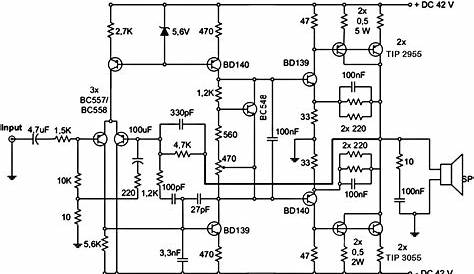 20000 watts power amplifier circuit diagram