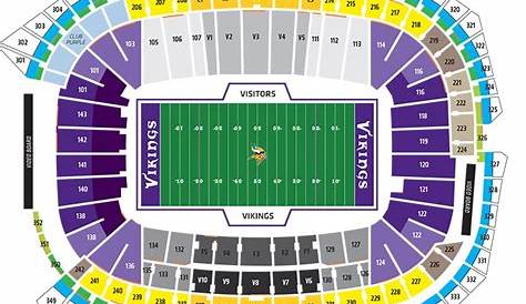 US Bank Stadium Seating Chart, Views and Reviews | Minnesota Vikings