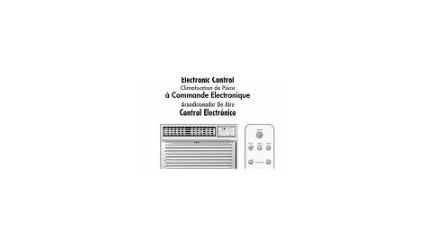Haier HWR24VC5 - 24,000 BTU, 8.5 EER Window Air Conditioner Manual