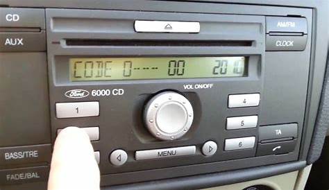 Enter Ford Radio Code Manually - Radio Codes Calculator