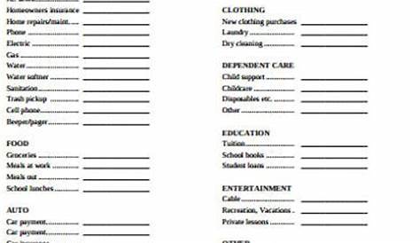 FREE 10+ Sample Family Budget Worksheet Templates in MS Word | PDF