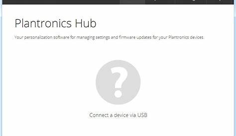plantronics hub app download