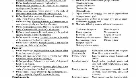 6 Best Images of Anatomy And Physiology Printable Worksheets