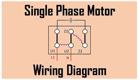Single Phase Motor Wiring Diagram - Printable Form, Templates and Letter